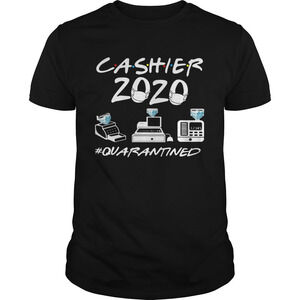 Quarantined Cashier 2020 Face Mask Shirt